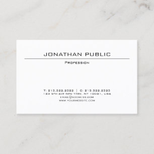 Benutzerdefiniert Elegant Minimalistisch Modern Pr Visitenkarte