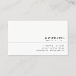 Benutzerdefiniert Elegant Minimalistisch Professio Visitenkarte