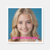 Benutzerdefiniert erstellen Sie Ihr eigenes Foto Serviette (Vorderseite)