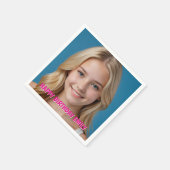 Benutzerdefiniert erstellen Sie Ihr eigenes Foto Serviette (Ecke)