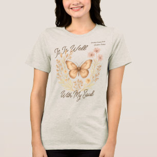 Benutzerdefiniert "Es ist gut mit meiner Seele" Bo Tri-Blend Shirt