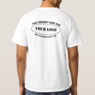 Benutzerdefiniert Firmenlogo und Text-Business-T - T-Shirt