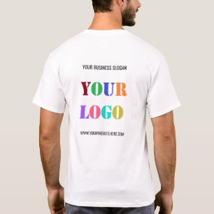 Benutzerdefiniert Firmenlogo und Text-Business-T - T-Shirt