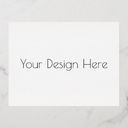 Benutzerdefiniert Folien Feiertagspostkarte (Vorderseite)