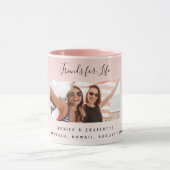 Benutzerdefiniert Foto beste Freunde für Leben rot Tasse (Zentrum)