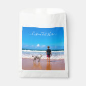 Benutzerdefiniert Foto bevorzugt Bag mit Text Geschenktütchen (Vorderseite)