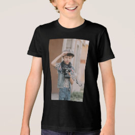 Benutzerdefiniert, Foto für Kinder hinzufügen  Tri-Blend Shirt