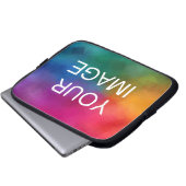 Benutzerdefiniert Foto-Logo-Add-Text hochladen Laptopschutzhülle (Vorne Knopf)