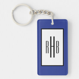 Benutzerdefiniert Foto & Monogramm Schlüsselanhäng Schlüsselanhänger