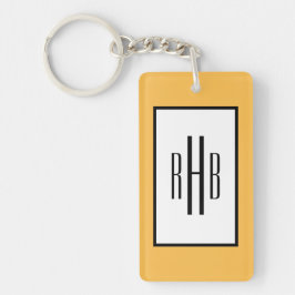 Benutzerdefiniert Foto & Monogramm Schlüsselanhäng Schlüsselanhänger