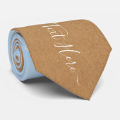 Benutzerdefiniert Foto Neck Tie mit Text Krawatte (Gerollt)