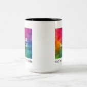 Benutzerdefiniert Foto oder Logo hochladen Modern Zweifarbige Tasse (Mittel)