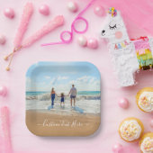 Benutzerdefiniert Foto Paper-Teller Fotos und Text Pappteller (Party)