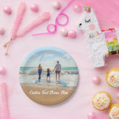 Benutzerdefiniert Foto Paper-Teller Fotos und Text Pappteller (Party)