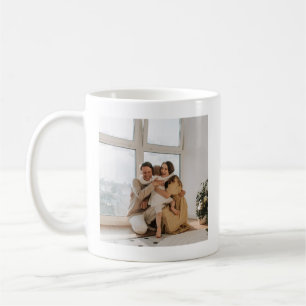 Benutzerdefiniert, Foto und Text hinzufügen Kaffeetasse
