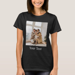 Benutzerdefiniert, Foto und Text hinzufügen T-Shirt