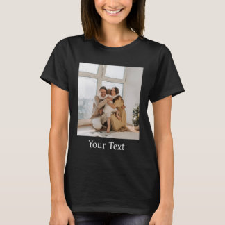 Benutzerdefiniert, Foto und Text hinzufügen T-Shirt