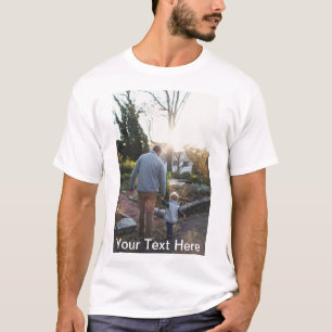Benutzerdefiniert, Foto und Text hinzufügen T-Shirt