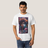 Benutzerdefiniert, Foto und Text hinzufügen T-Shirt (Vorne ganz)