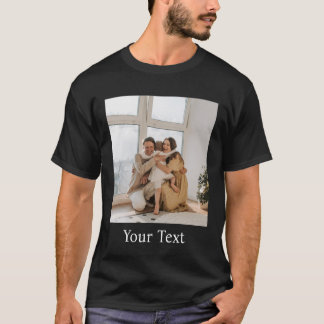 Benutzerdefiniert, Foto und Text hinzufügen T-Shirt