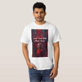 Benutzerdefiniert, Foto und Text hinzufügen T-Shirt (Vorne ganz)