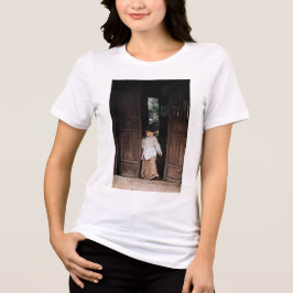 Benutzerdefiniert, Foto und Text hinzufügen Tri-Blend Shirt