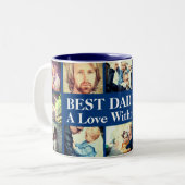 Benutzerdefiniert Foto und Text hinzufügen Zweifarbige Tasse (Vorderseite Links)