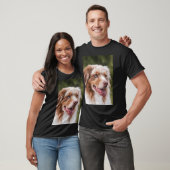 Benutzerdefiniert, Foto und Text Hunde T-Shirt (Unisex)