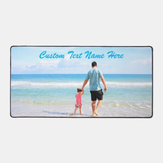 Benutzerdefiniert Foto- und Text-Personalisierte S Schreibtischunterlage (Vorderseite)