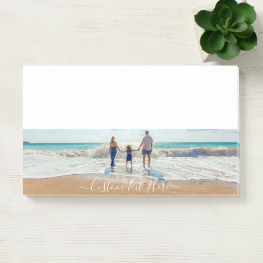 Benutzerdefiniert Foto- und Textname Post-it Klebezettel (Büro)