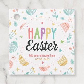 BENUTZERDEFINIERT Frohe Ostern Liebe - Pastell Fro Geschenkanhänger