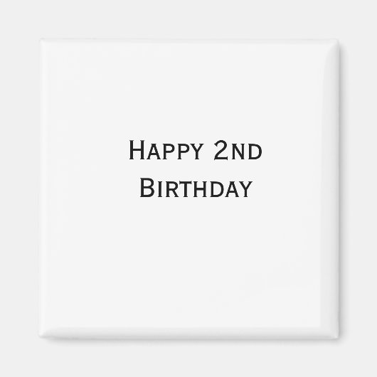 benutzerdefiniert fügen sie ihren text happy birth magnet (Vorne)