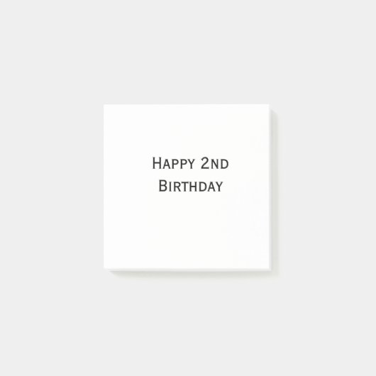 benutzerdefiniert fügen sie ihren text happy birth post-it klebezettel (Vorderseite)