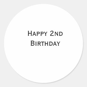benutzerdefiniert fügen sie ihren text happy birth runder aufkleber