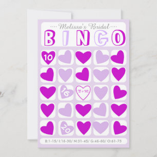 Benutzerdefiniert füllen Sie das Bingo Bingo lila 