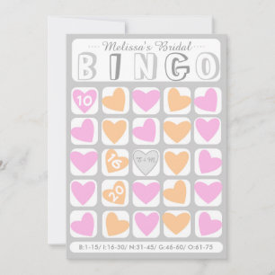 Benutzerdefiniert füllen Sie die Bridal Bingo Past