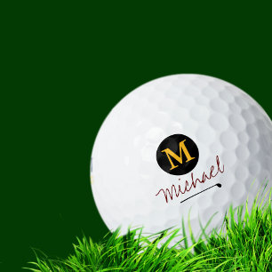 Benutzerdefiniert für den Anfangsbuchstaben und de Golfball