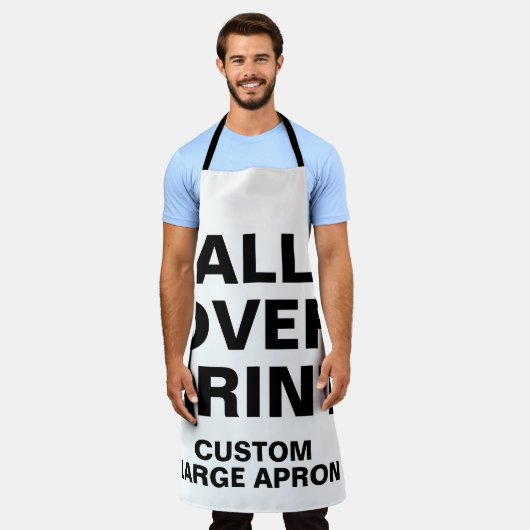 Benutzerdefiniert für Großdrucke und Schürze (Getragen)