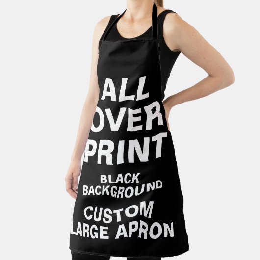 Benutzerdefiniert für große Schürze-BLACK Schürze (InSitu)