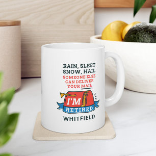 Benutzerdefiniert für pensionierte Postmitarbeiter Jumbo-Tasse