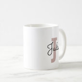 Benutzerdefiniert für personalisierte Initial- und Kaffeetasse (VorderseiteRechts)