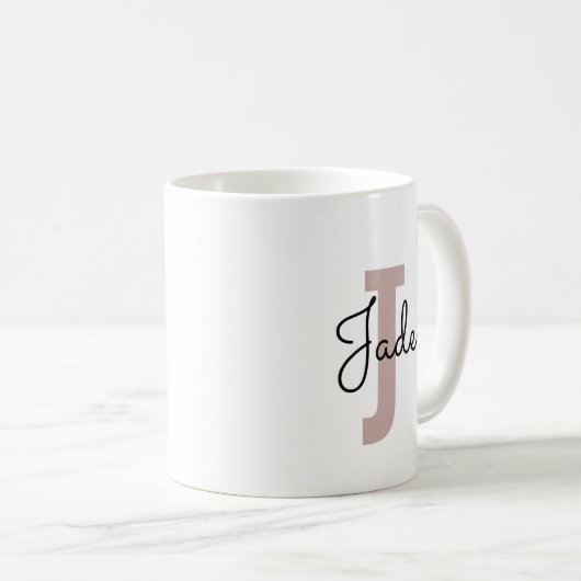 Benutzerdefiniert für personalisierte Initial- und Kaffeetasse (VorderseiteRechts)