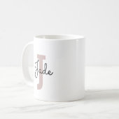 Benutzerdefiniert für personalisierte Initial- und Kaffeetasse (Vorderseite Links)