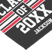 Benutzerdefiniert für Schwarz und Rot Abschluss Kurzer Tischläufer (Ecke)