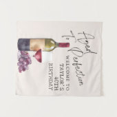 Benutzerdefiniert gealtert auf Perfektion Wein Geb Wandteppich (Vorderseite (Horizontal))