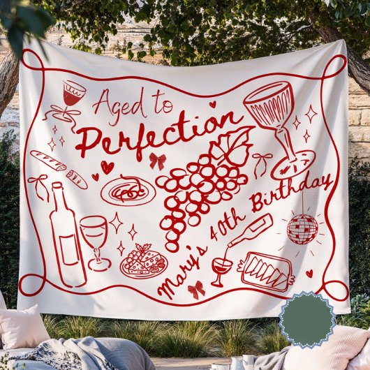 Benutzerdefiniert gealtert bis zur Perfektion Hint Wandteppich