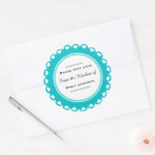 Benutzerdefiniert gebacken mit Liebe-Aufklebern Ge Runder Aufkleber (Umschlag)