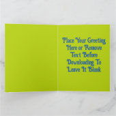 Benutzerdefiniert Gelassen Es gibt Weltfrieden far Karte (Innenseite)