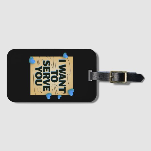 Benutzerdefiniert Gepäckanhänger (Vorderseite (Horizontal))