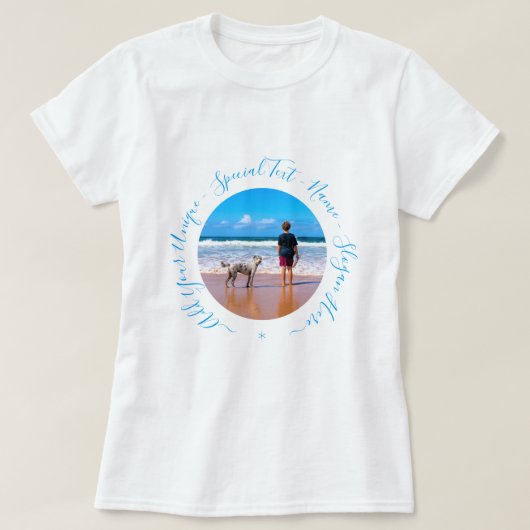 Benutzerdefiniert Geschenk des Foto-T - Shirt mit  (Design vorne)